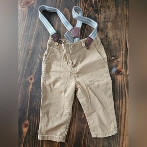 Oshkosh b'gosh Tan pants with suspenders